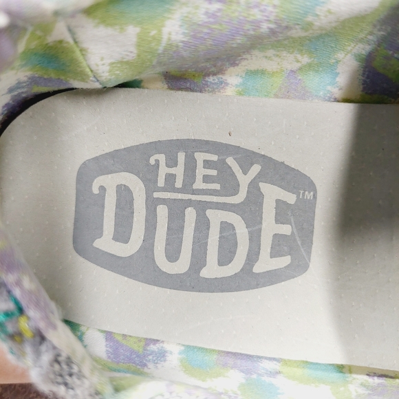 New Hey Dude Wendy Stretch Grey Pearl River Casual Slip On Shoes O36 - Picture 9 of 11